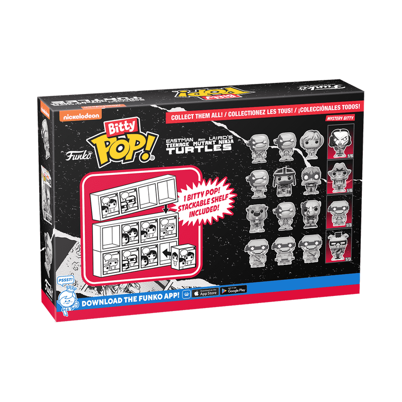 Bitty Pop! Teenage Mutant Ninja Turtles (Deco) 4-Pack Series 2