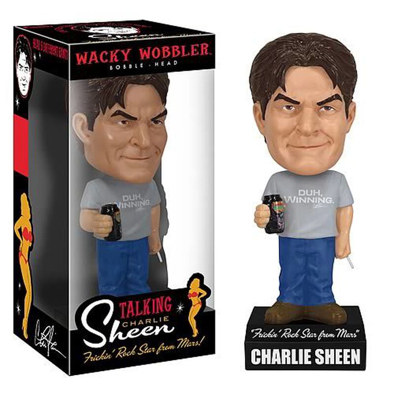 Charlie Sheen Talking Wacky Wobbler, , hi-res view 1