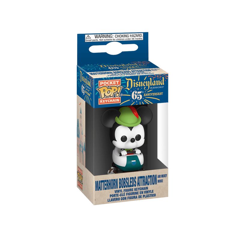 Pop! Keychain Matterhorn Bobsleds Attraction & Mickey Mouse, , hi-res view 2
