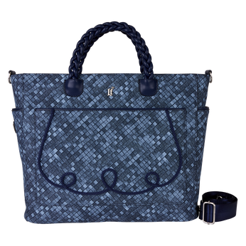 Loungefly Blue Checkered Convertible Backpack & Tote Crossbody Bag, Image 1