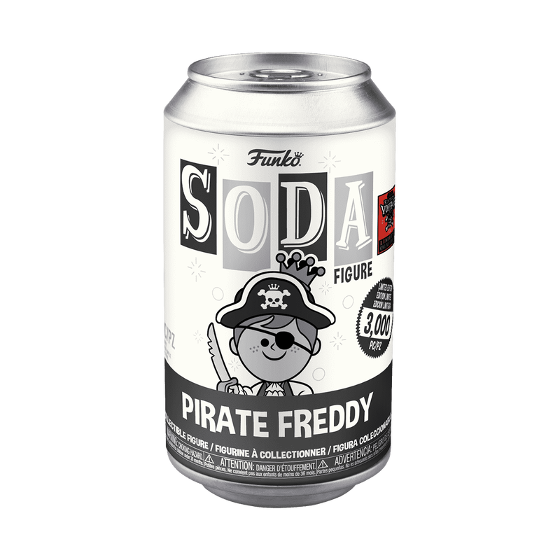 Vinyl SODA Pirate Freddy (Black & White), , hi-res view 2