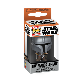 Pop! Keychain The Mandalorian with Darksaber, Image 2