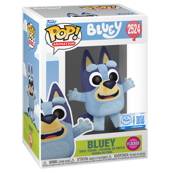 Pop! Bluey Jumping (Flocked), , hi-res view 2