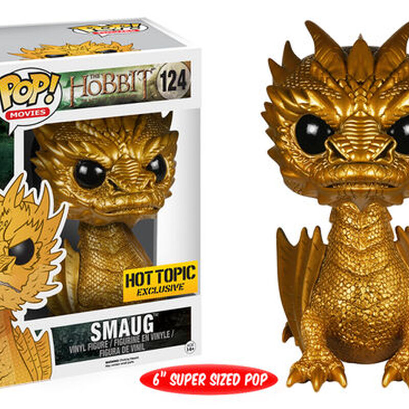 Hobbit 3 - 6" Smaug GOLD METALLIC, , hi-res view 1