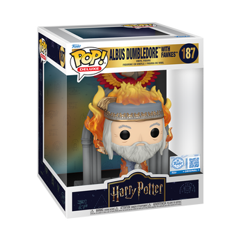Pop! Deluxe Albus Dumbledore with Fawkes, Image 2