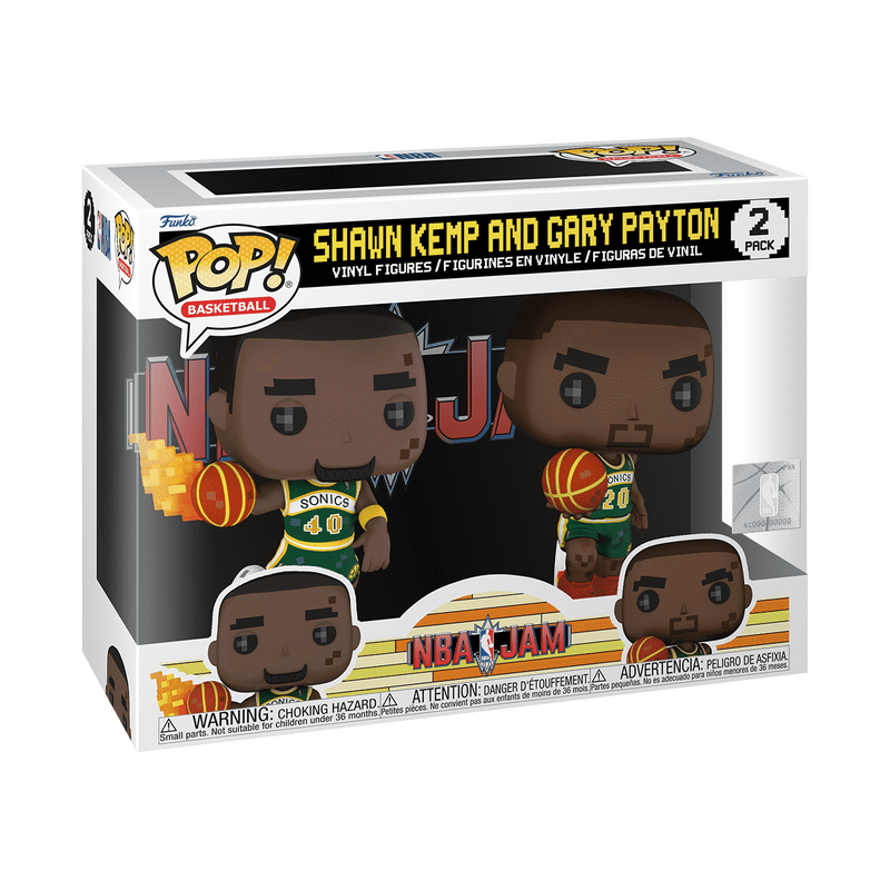 Pop! 8-Bit Shawn Kemp & Gary Payton 2-Pack | Funko Pop! 8-Bit Shawn Kemp & Gary Payton 2-Pack | Funko