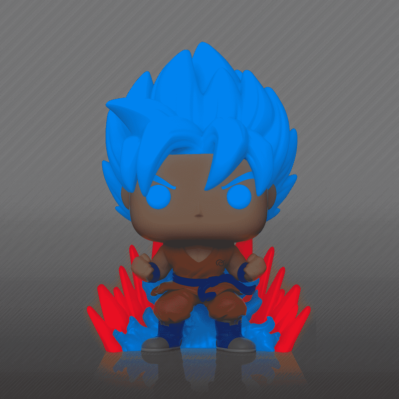 Pop! SSGSS Goku (Kaio-ken Times Twenty) (Glow), , hi-res view 3