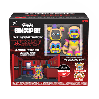 SNAPS! Glamrock Freddy with Dressing Room Playset, Image 2