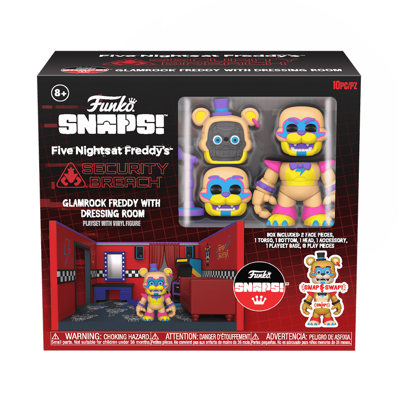 SNAPS! Glamrock Freddy with Dressing Room Playset, , hi-res view 2