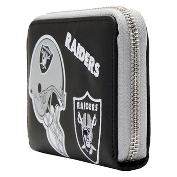 NFL Las Vegas Raiders Patches Zip Around Wallet, Image 2