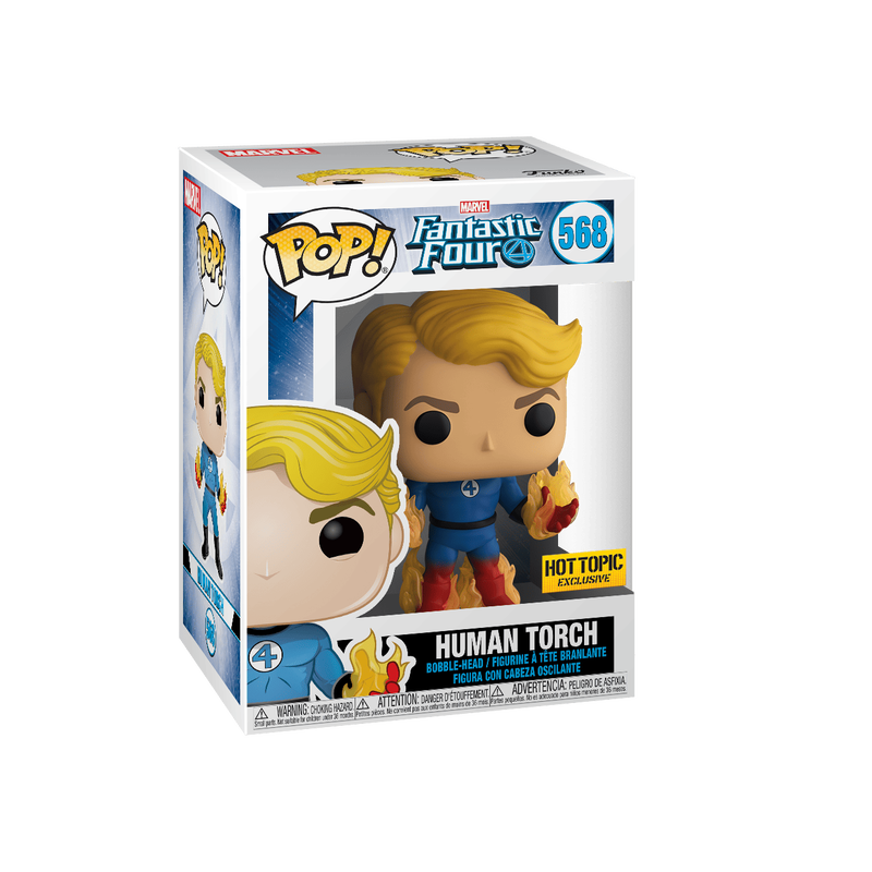 POP Marvel: Fantastic Four - Human Torch (transitional), , hi-res view 1
