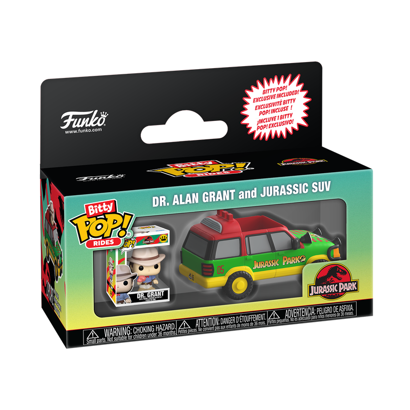 Bitty Pop! Rides Dr. Alan Grant and Jurassic SUV, , hi-res view 1