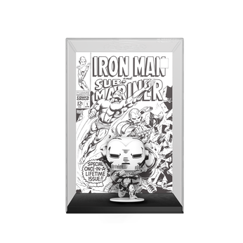 Pop! Comic Covers Iron Man #1 (Black & White), Image 1