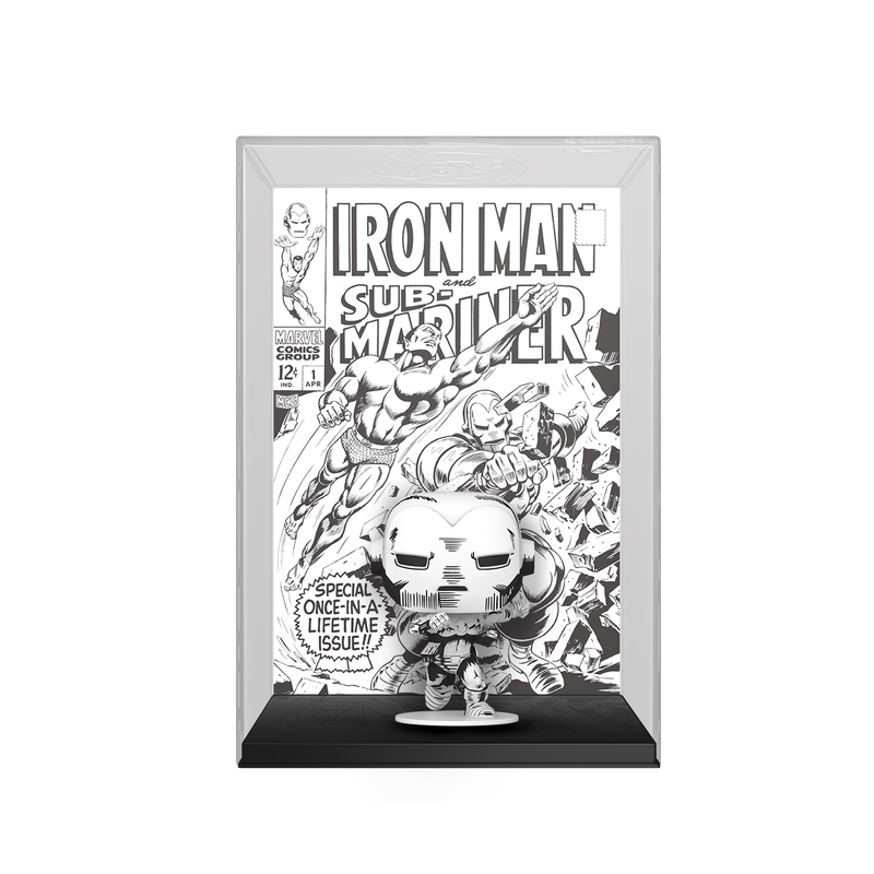 Pop! Comic Covers Iron Man #1 (Black & White), , hi-res view 1