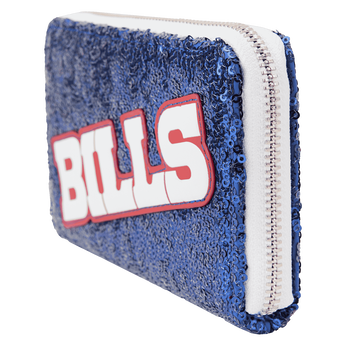 NFL Buffalo Bills Sequin Zip Around Wallet, Image 2