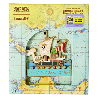 SDCC Limited Edition One Piece Going Merry 3" Collector Box Pin, Image 1