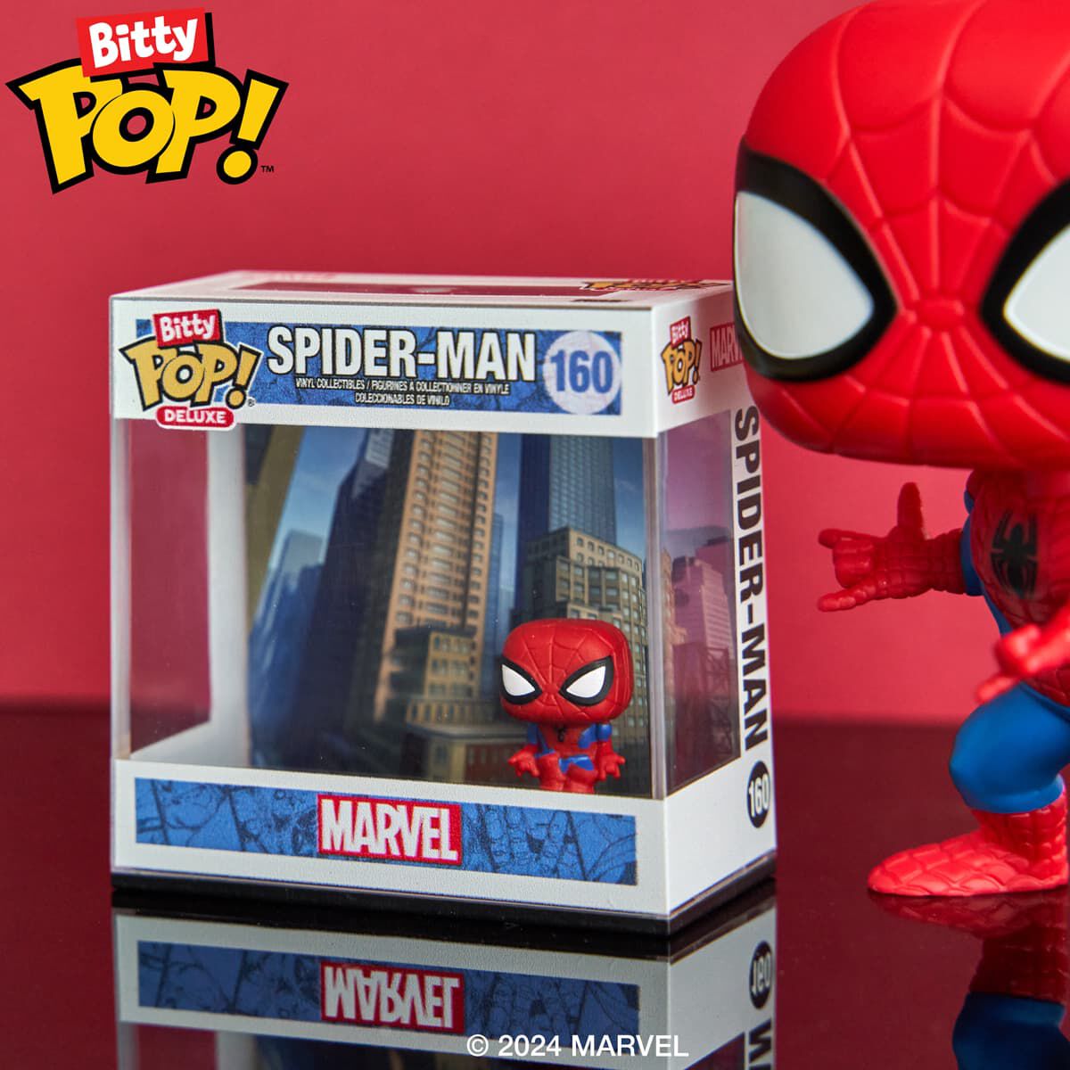 Фигурка Funko Bitty Pop! Deluxe Spider-Man (Cityscape) — фото 2