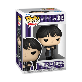 Pop! Wednesday Addams (Black Coat), Image 2