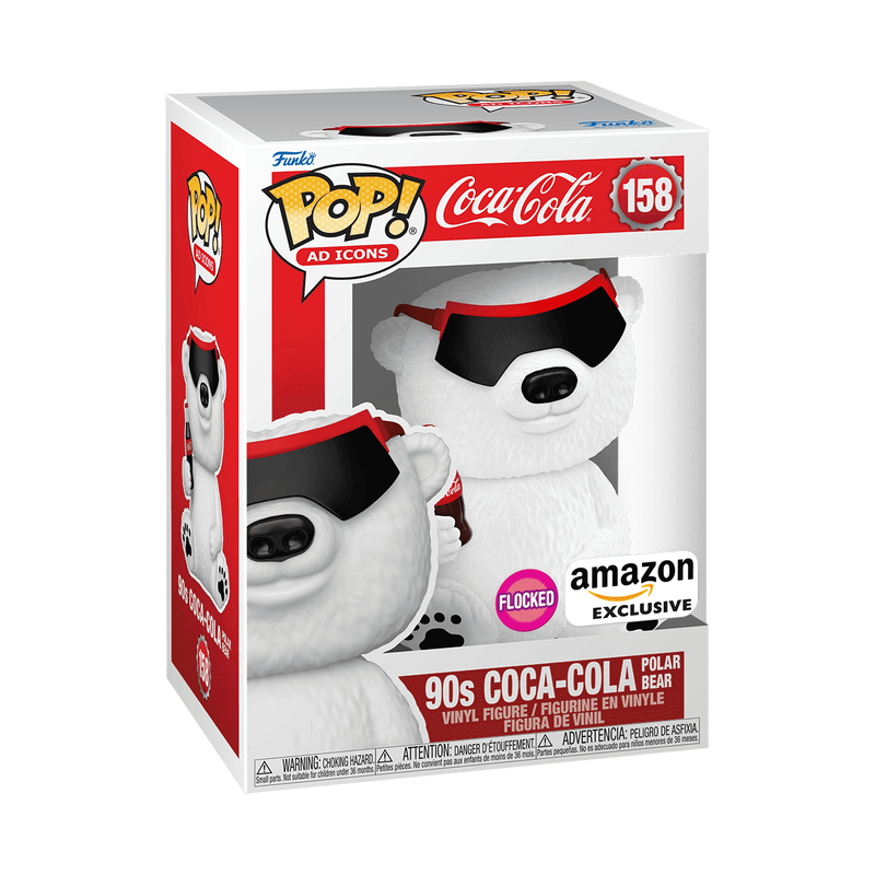 Pop! 90s Coca-Cola Polar Bear (Flocked), , hi-res view 3