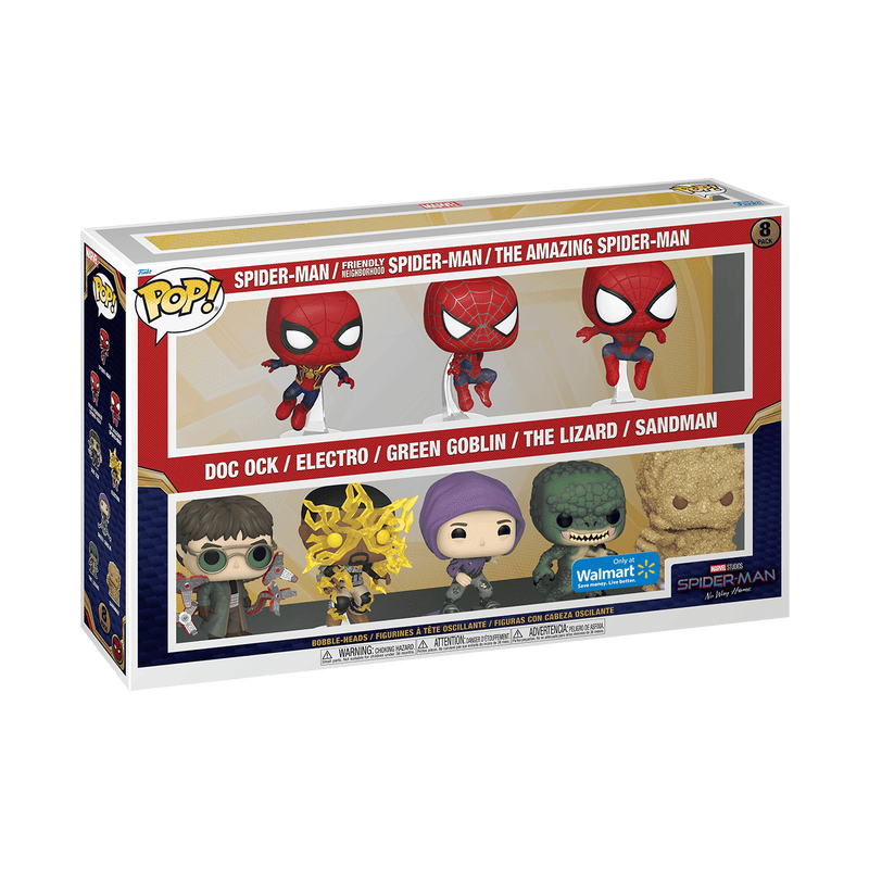 Pop! Spider-Man: No Way Home 8-Pack | From the Vault | Funko