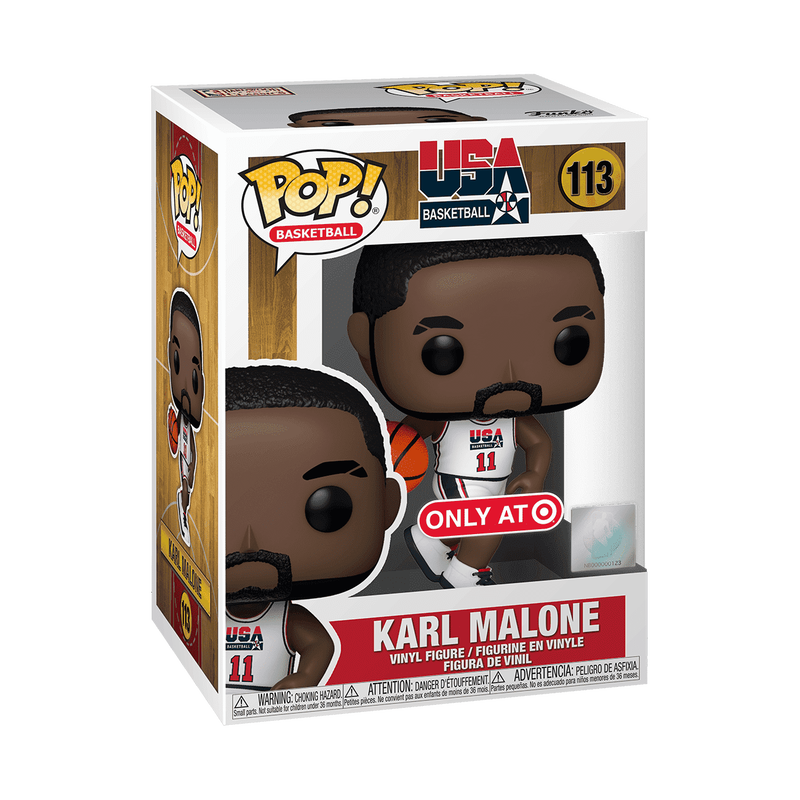 POP NBA:Legends-KarlMalone(1992 Team USA White Uni)(T), , hi-res view 1