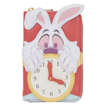 Alice in Wonderland White Rabbit Zip Around Wallet, Image 1