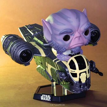 Pop! Rides Deluxe Zeb Orrelios in the Razor Crest FWlifestyle1 view 2