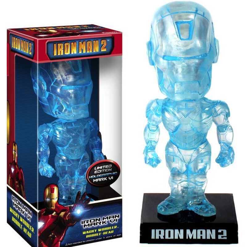 Iron Man 2: Mark 6 Holographic Wacky Wobbler (AUST, , hi-res view 1