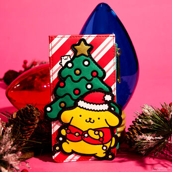 Sanrio Exclusive Pompompurin Santa Hat Large Card Holder, Image 2