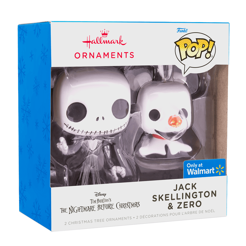 2023 Nightmare Before Christmas Jack Skellington and Zero Funko Pop!  Hallmark Christmas Ornament - Hooked on Hallmark Ornaments