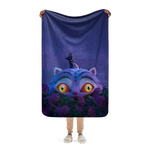 KPop Demon Hunters Derpy Tiger and Sussie Magpie Sherpa Blanket, , hi-res view 1