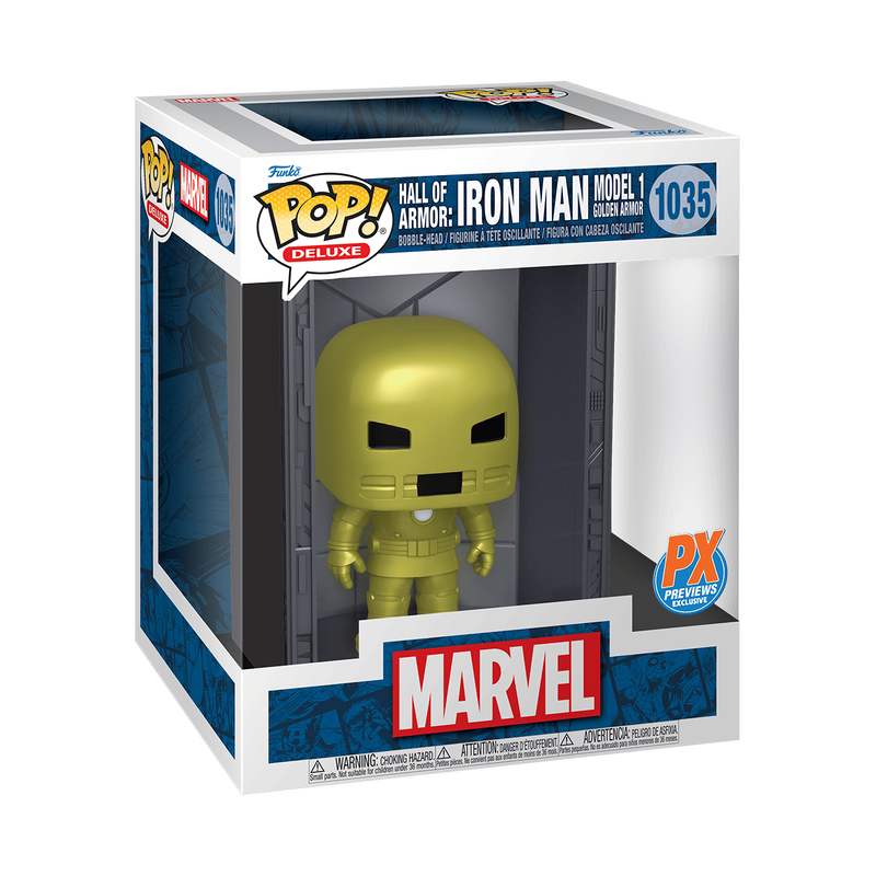 Pop! Deluxe Hall of Armor: Iron Man Model 1 Golden Armor, , hi-res image number 2