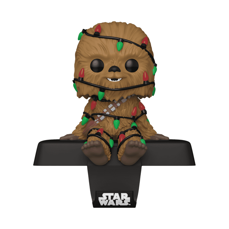 Pop! Stocking Hanger Chewbacca with Christmas Lights, , hi-res view 1