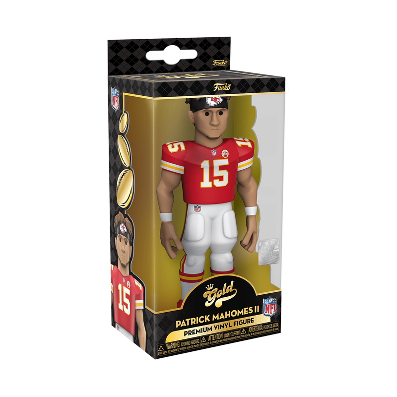 NFL Auction  Patrick Mahomes Gold Chase Edition Funko Pop (White Jersey /  12 Inches)