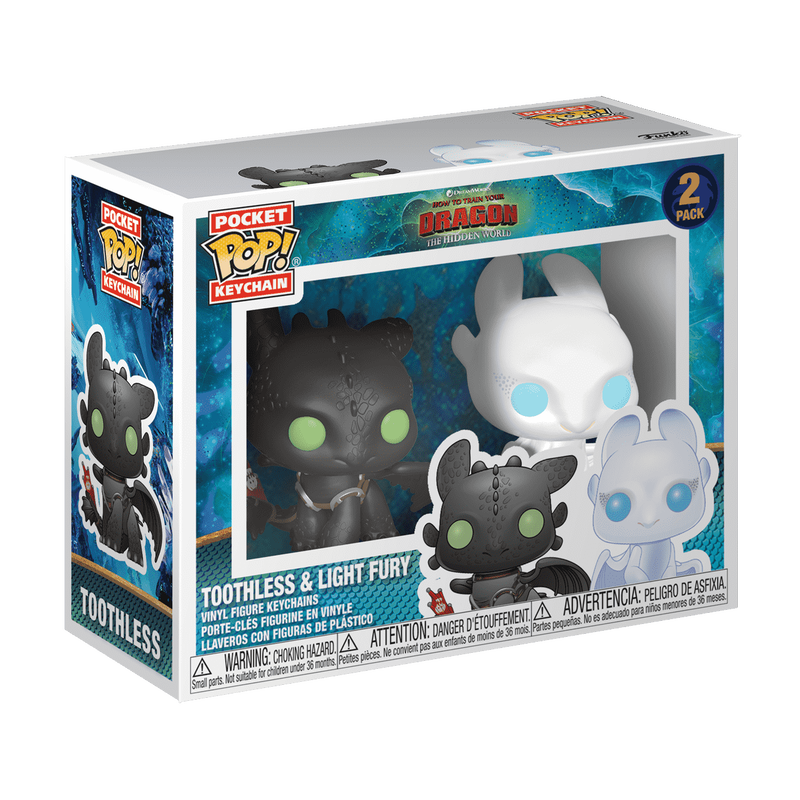 Pop! Keychain Toothless & Light Fury - 2 Pack, , hi-res view 2