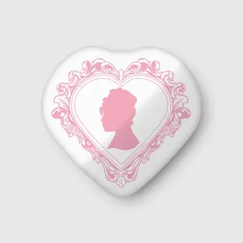 Bridgerton Lady Whistledown Heart Pillow, , hi-res view 2