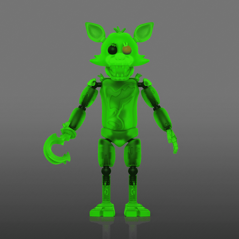 Radioactive Foxy (Glow) Action Figure, , hi-res image number 3