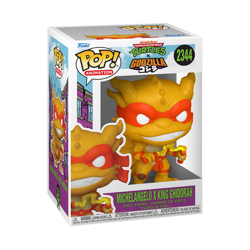 Pop! Michelangelo x King Ghidorah | Funko