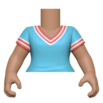 BAP: Torso- FM SK3- BU/RD Vneck Shirt(C), Image 1