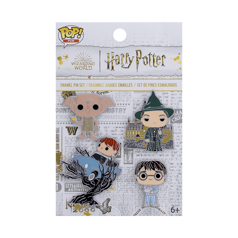 Harry Potter 4-Pack Pin Set, , hi-res image number 1
