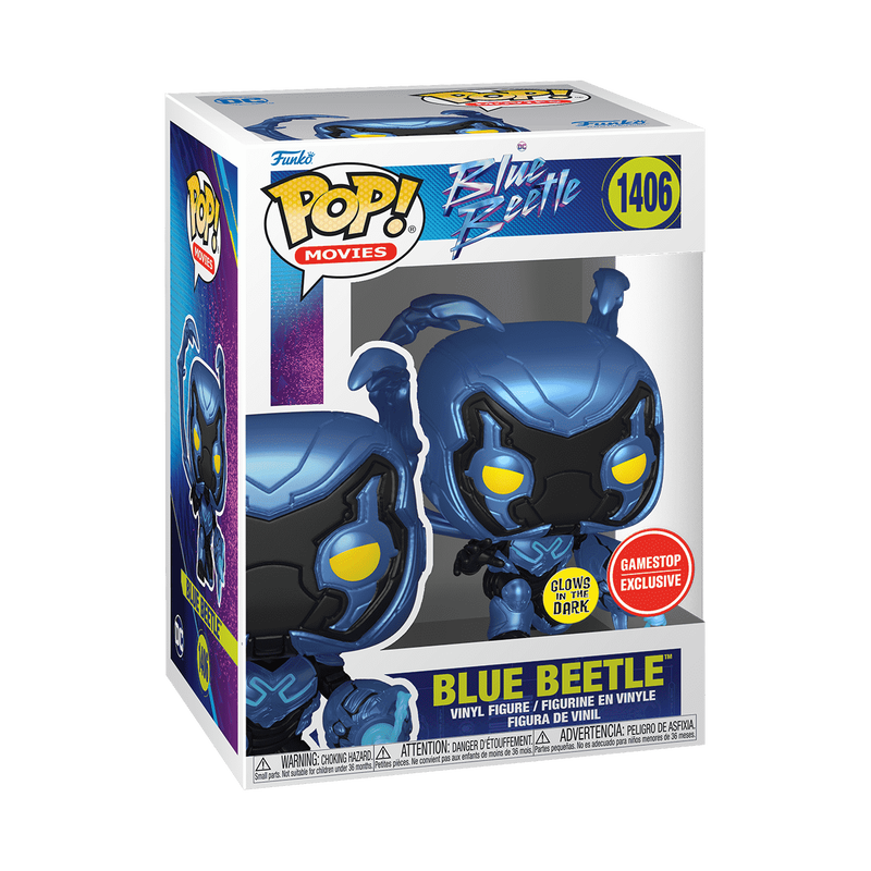 Pop! Blue Beetle Crouching (Glow), , hi-res view 2