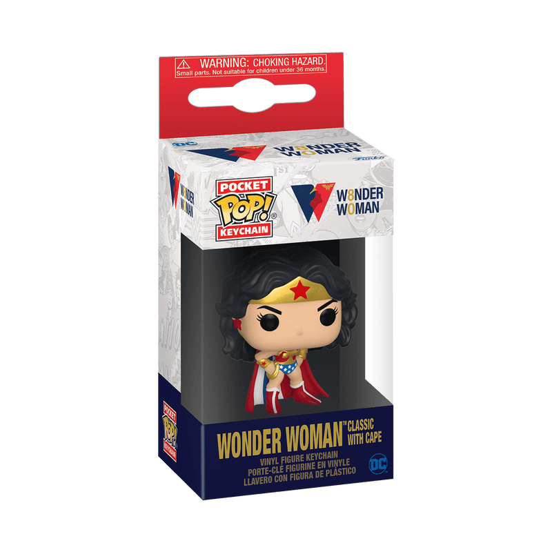 Pop! Keychain Wonder Woman Classic with Cape, , hi-res view 2
