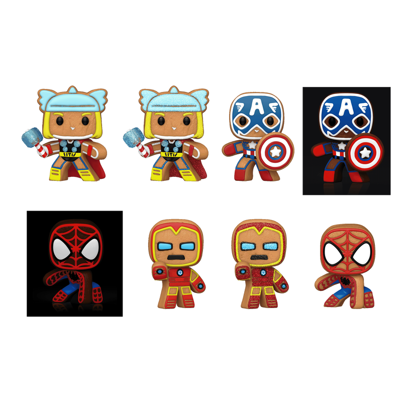 Gingerbread Marvel Mini Vinyl Figures, , hi-res view 3