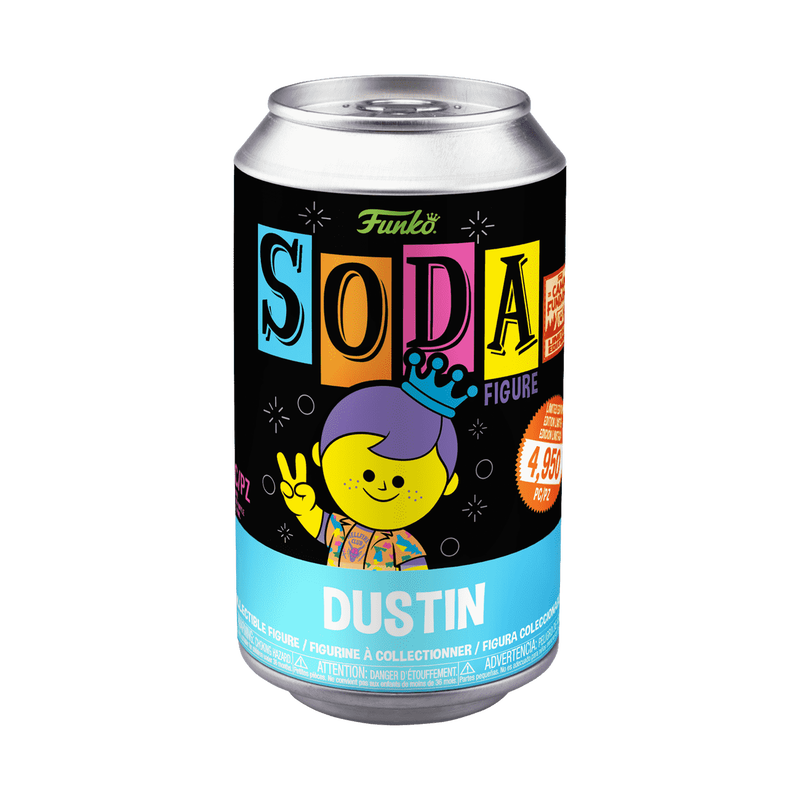 Vinyl SODA Freddy Funko as Dustin Henderson (Black Light), , hi-res view 2