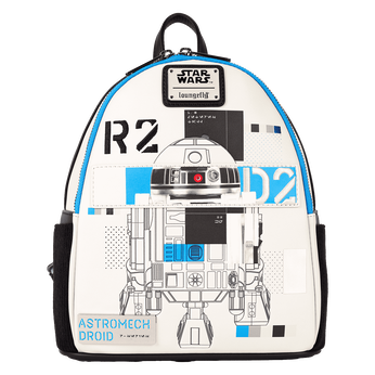 Star Wars: The Power of the Force R2-D2 Astromech Droid Light Up Mini Backpack, Image 1