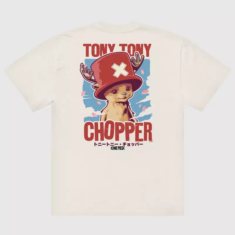 One Piece Chopper Oversized Faded Tee, , hi-res view 4