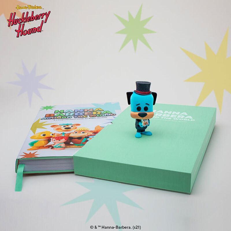Hanna-Barbera Around the World Book and Huckleberry Hound (Diamond & Flocked) Pop! Bundle, , hi-res view 2