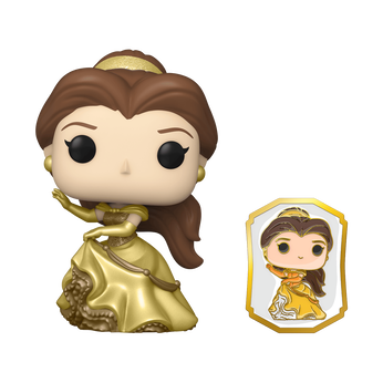 Pop! Belle (Gold) with Pin, Image 1