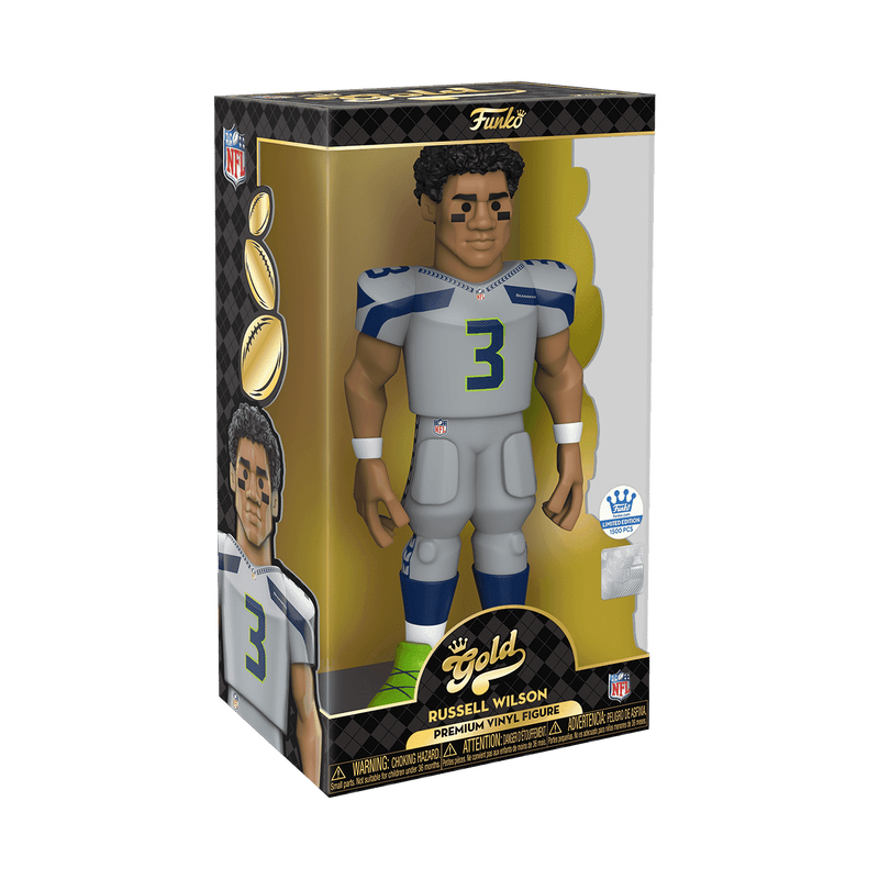 Vinyl GOLD 12" Russell Wilson (Grey Uniform) - Seahawks, , hi-res view 2