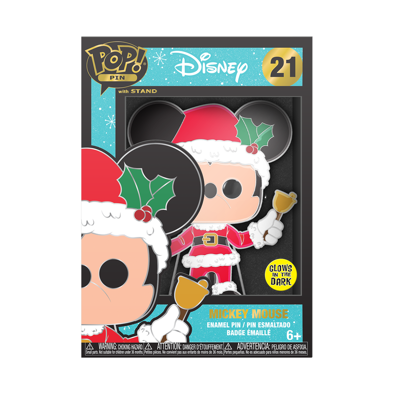 Pop! Pin Holiday Mickey Mouse (Glow), , hi-res view 1